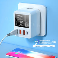 4-port travel wall charger