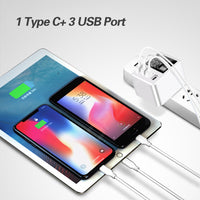 4-port travel wall charger