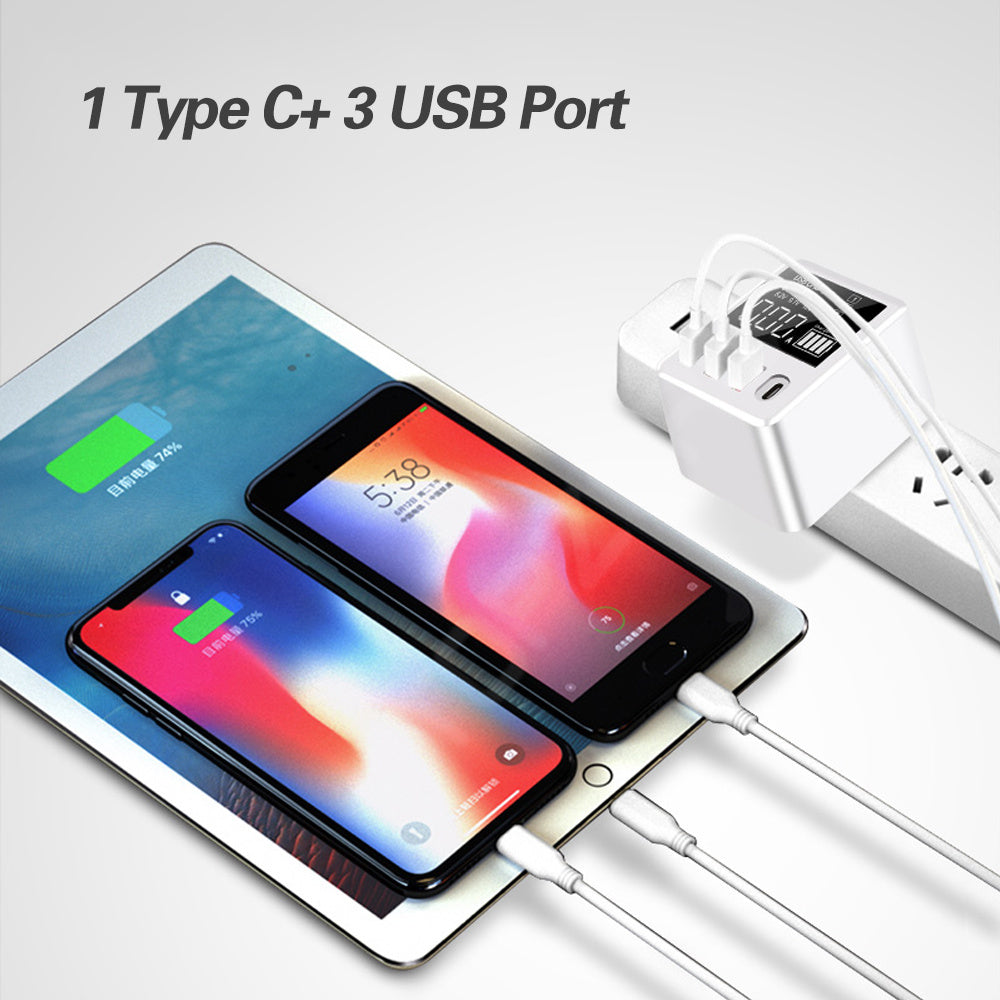 4-port travel wall charger