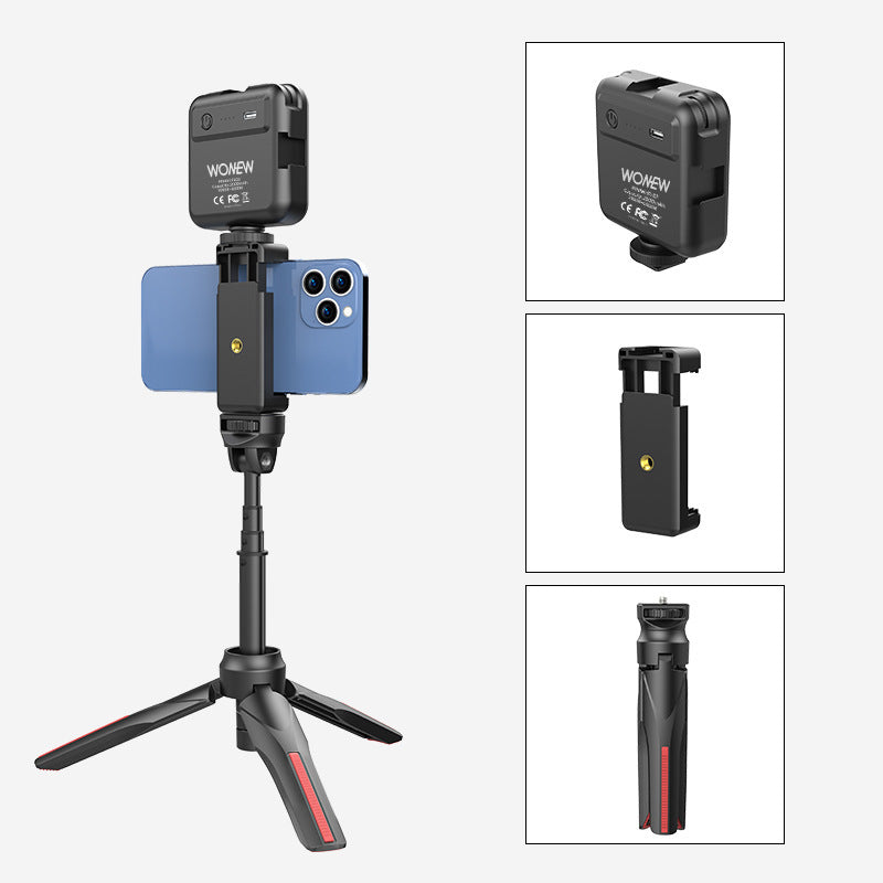 Phone Vlogging Tripod+Lights Kit