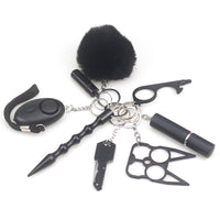 Self-Defense 8-piece Keychain Set