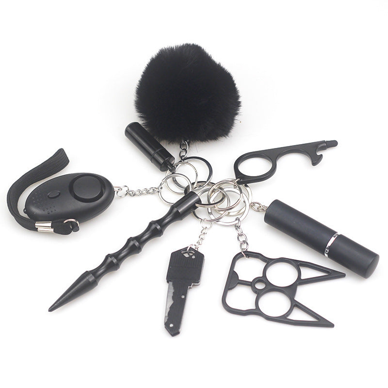 Self-Defense 8-piece Keychain Set