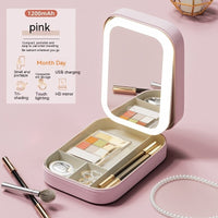 LED Makeup Mirror with Storage