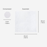 BASICS 7-Pack Compressed Face Towels