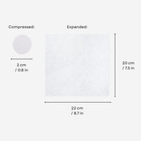 BASICS 7-Pack Compressed Face Towels