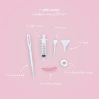 LOLA Essentials Refillable Travel Kit - Pink