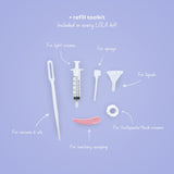 LOLA Essentials Refillable Travel Kit - Purple