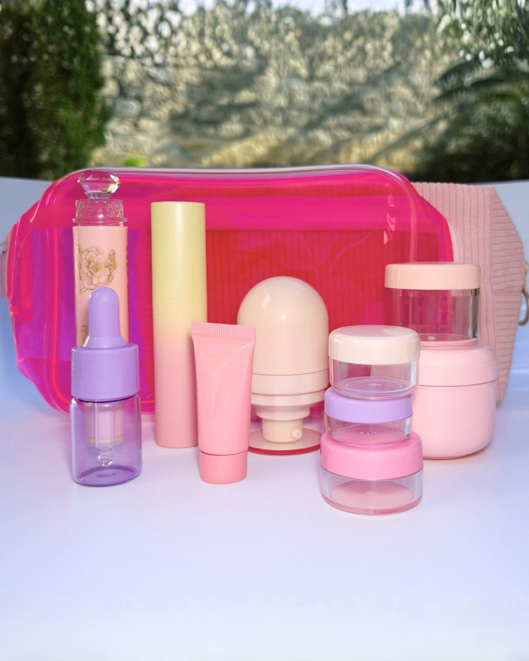 LOLA Essentials Refillable Travel Kit - Pink