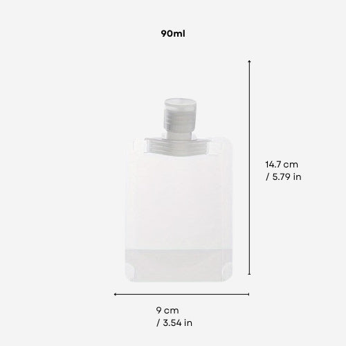 BASICS Clear Travel Squeeze Bottle - 50ml