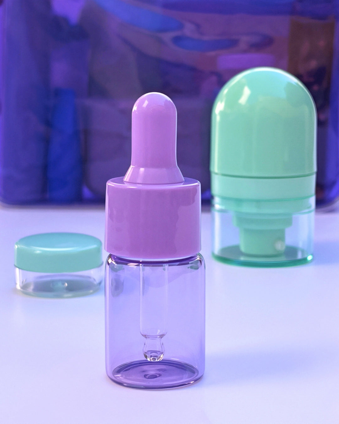 LOLA Essentials Refillable Travel Kit - Purple