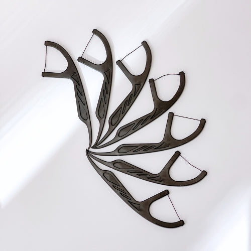 BASICS 7-Pack Travel Floss Toothpicks