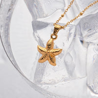 18k Gold Plated Starfish Necklace