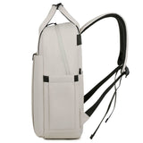 aesthetic minimalistic white backpack