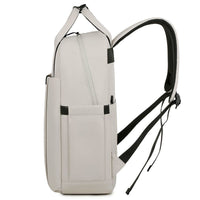 aesthetic minimalistic white backpack