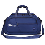 large capacity sports travel bag backpack  in blue color